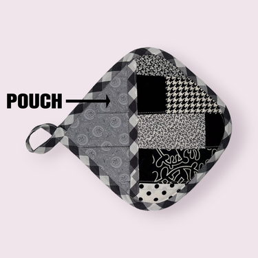 Handmade Reversible Pot Holder with Pocket - Unicorn Fart Productions